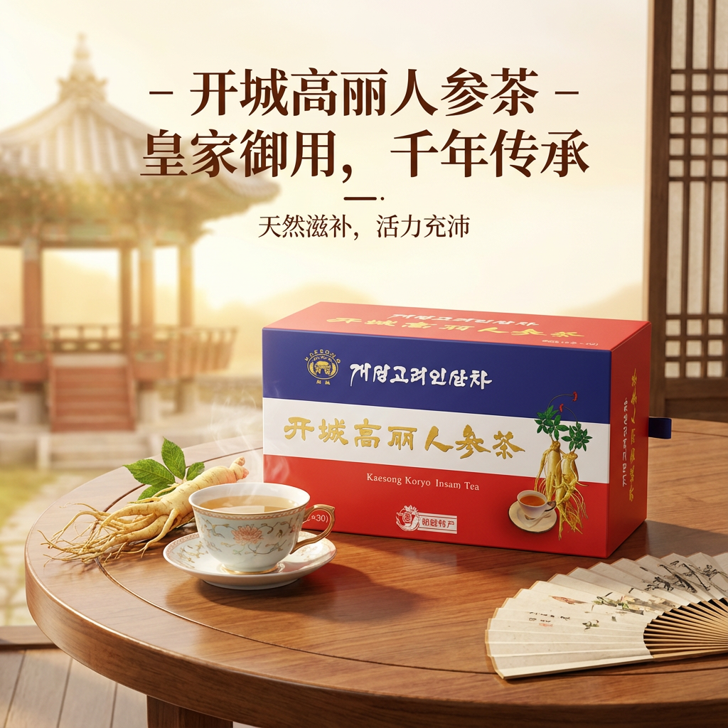朝鲜开成高丽参茶自然滋补节日送礼传统工艺养生茶