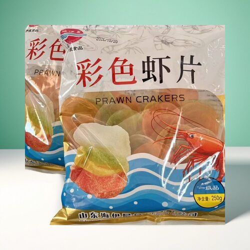 彩色虾片童年回忆自炸250g