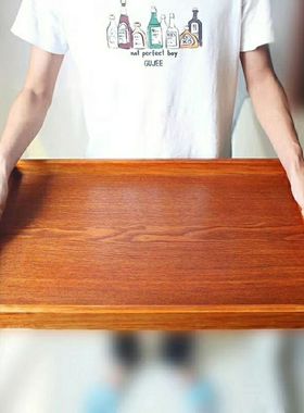 创意欧式托盘实木制茶水杯长方形采耳月子超大号农村上菜酒席烧烤