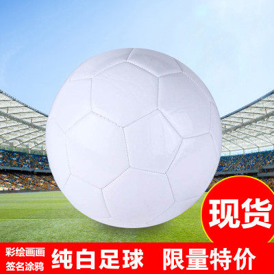 订制广告logo纯白色签字足球diy