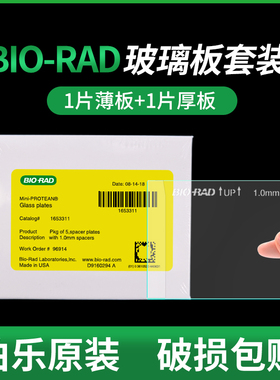 伯乐Bio-Rad电泳玻璃短板WB电泳厚玻璃板长板垂直制胶跑胶western