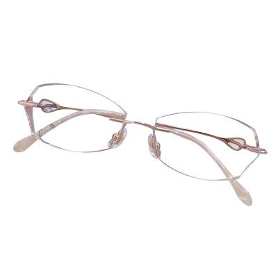 菲尔渡边女士无框钛架