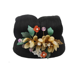 古典舞剧目寒依疏影桃李杯舞蹈头饰假发艺考表演舞蹈头饰定制