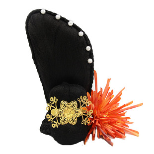 古典演出扇子丽人行女子桃李唐印舞蹈头饰假发舞台表演艺考发头饰