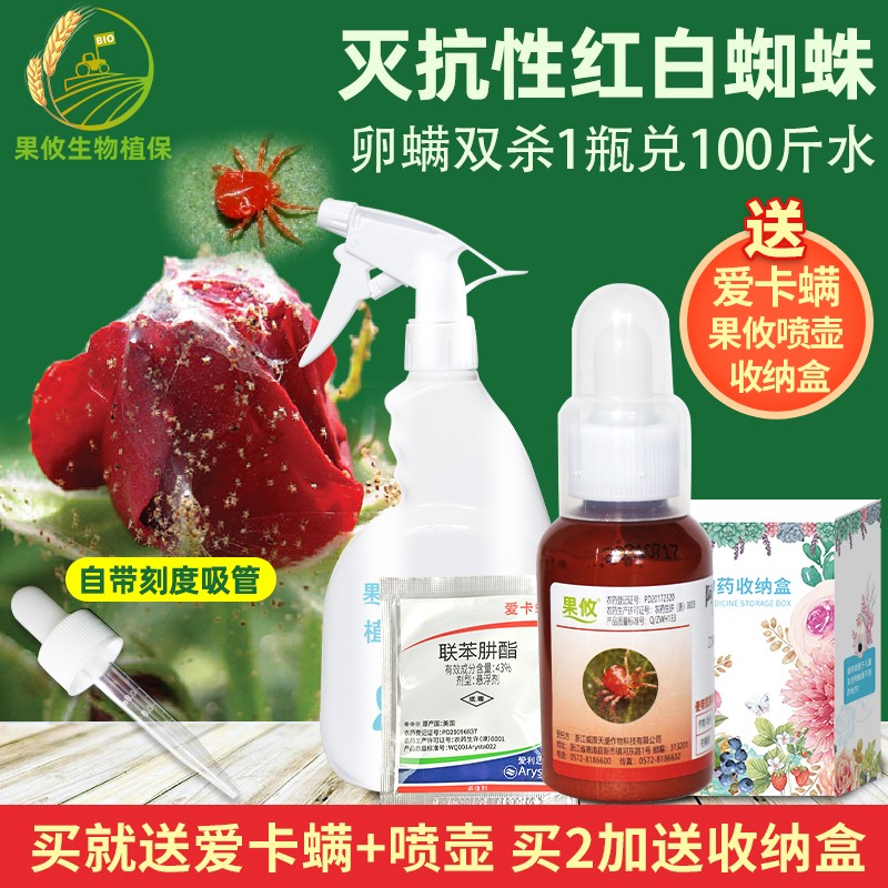 果攸草莓红白蜘蛛专用药杀螨剂