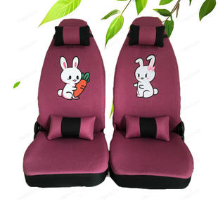 盛昊F6雷迈Z4大阳巧客新能K3电动四轮车卡通亚麻通用座椅套坐垫套