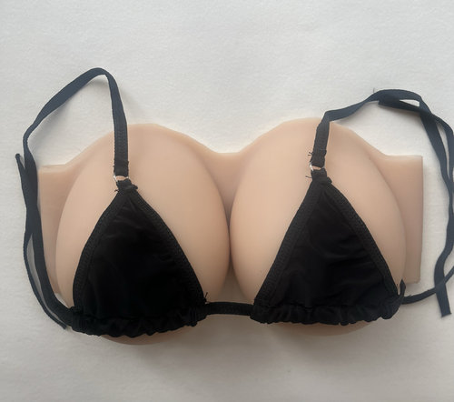 抹胸义乳伪娘男用硅胶假胸假乳房CD变装COS女装大佬主播大胸
