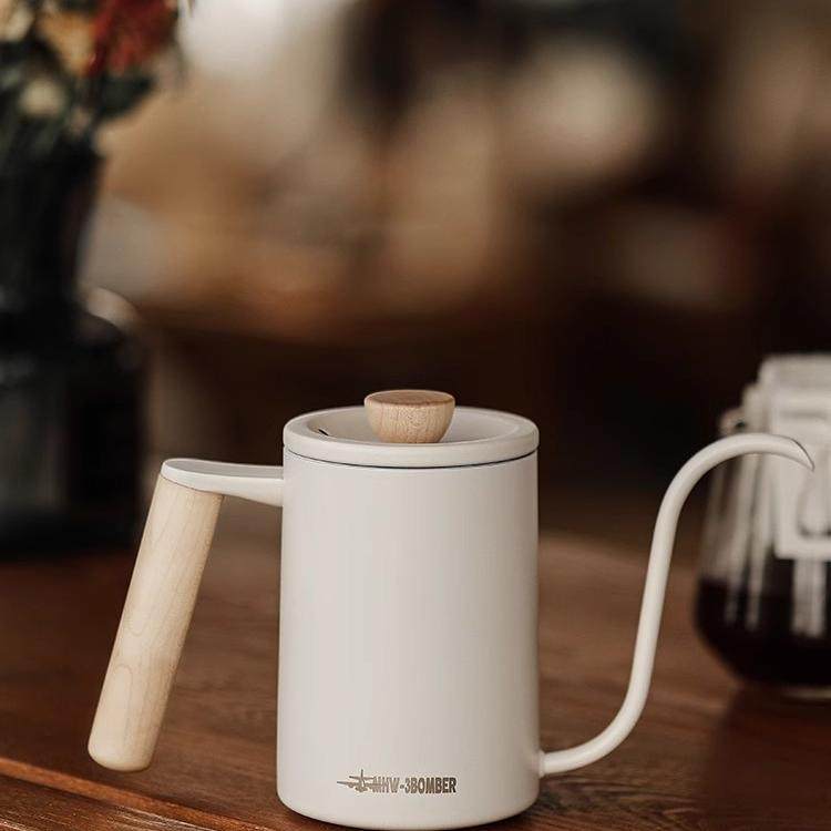 MHW-3BOMBER轰炸机手冲壶 星球手冲咖啡壶 实木手柄不锈钢细口壶,餐饮具,手冲壶,淘宝优惠券,粉丝福利购,淘宝优惠卷