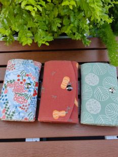 知秋家™ 一叶知秋手作 钢笔笔帘 森系 笔包收纳棉麻刺绣面料