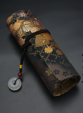 包邮一叶知秋钢笔 笔帘【抚今追昔(黑金/白金/经典)】西阵织 合并