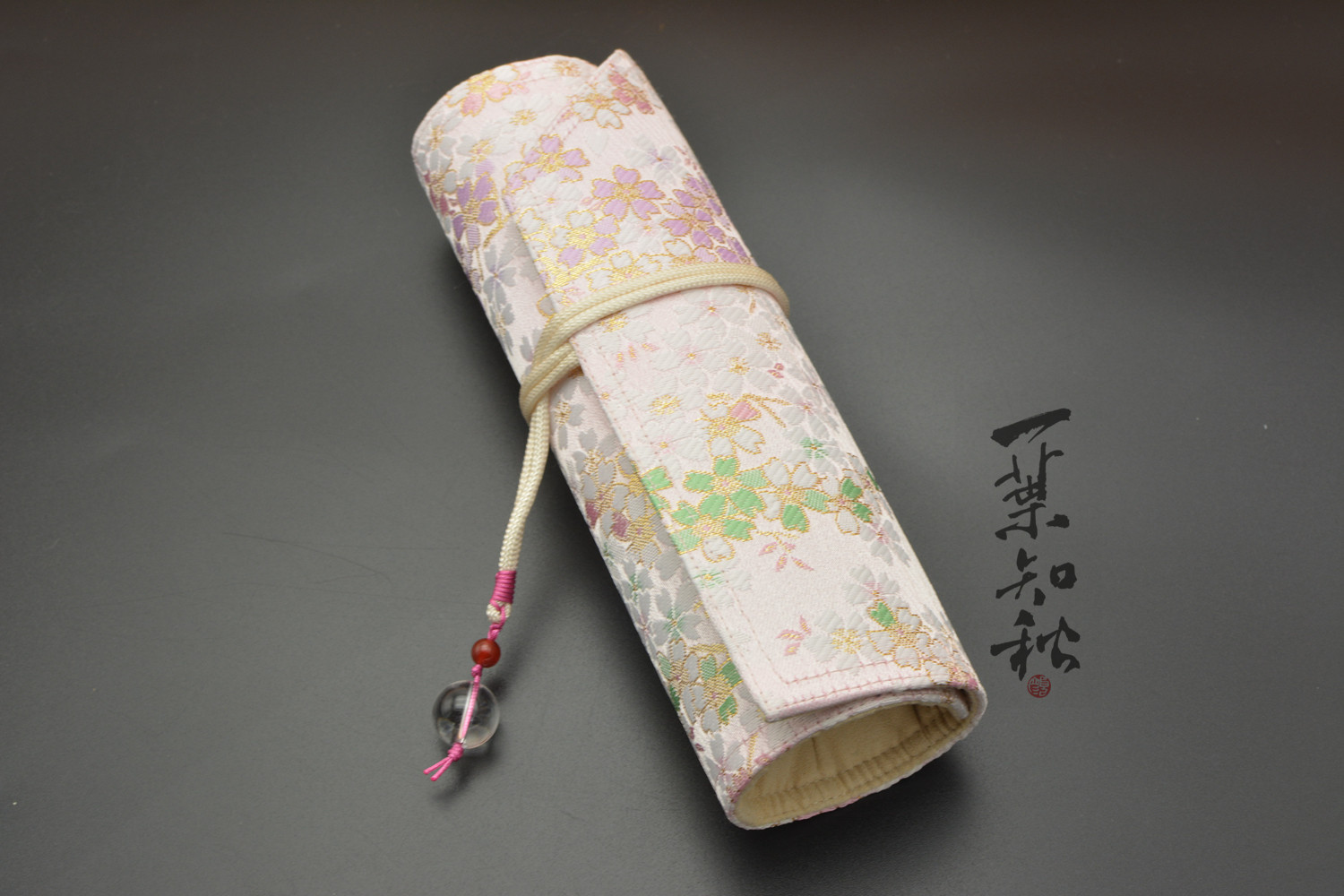 一叶知秋 【彩樱若雪】一叶知秋手作 钢笔 笔帘 西阵织进口面料,文具电教/文化用品/商务用品,笔袋,淘宝优惠券,粉丝福利购,淘宝优惠卷