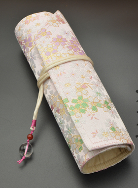 一叶知秋 【彩樱若雪】一叶知秋手作 钢笔 笔帘 西阵织进口面料