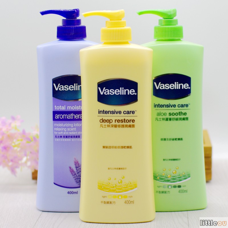 包邮香港Vaseline凡士林身体乳润肤乳 凡士林润肤露400ml全效滋润