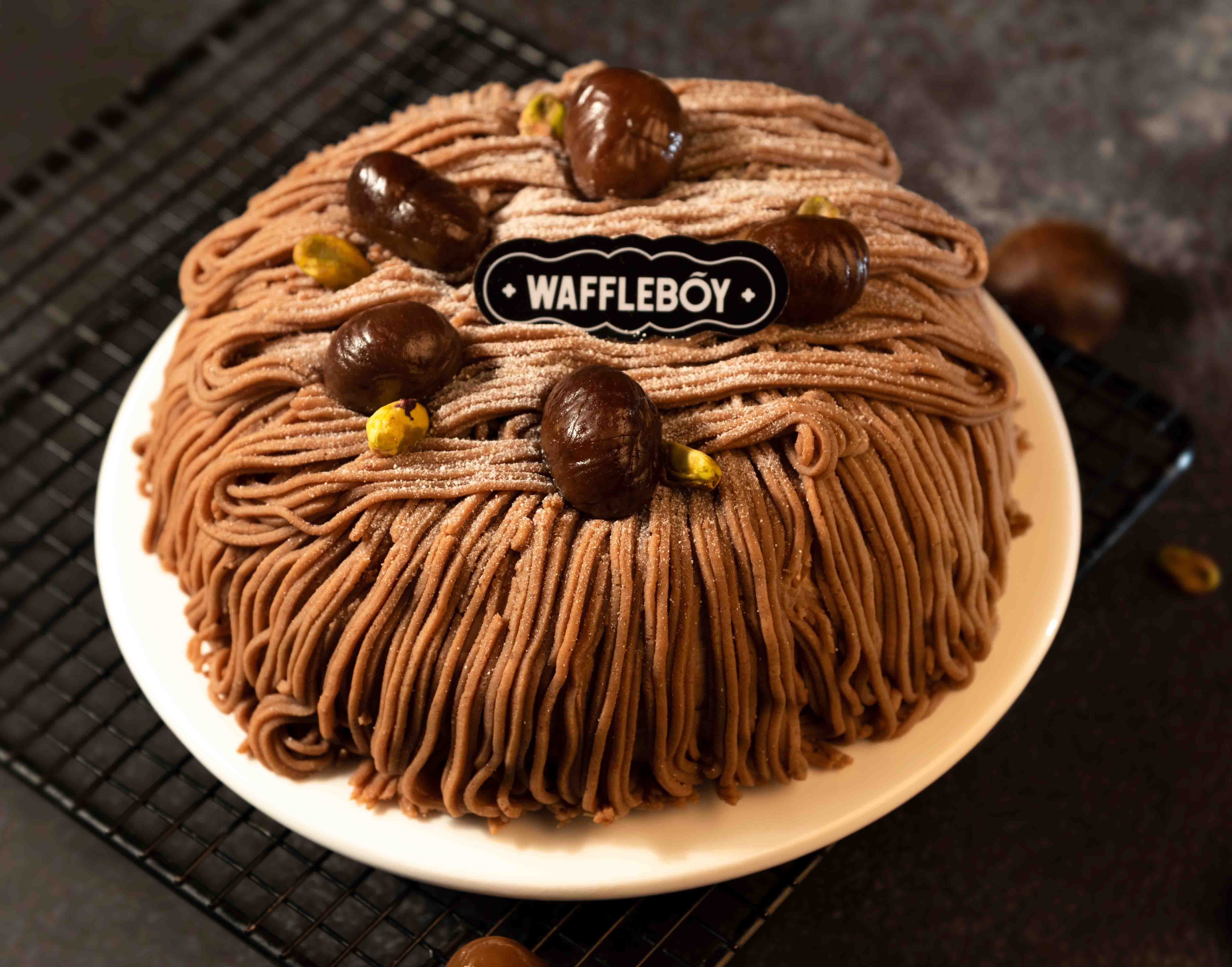 waffleboy窝夫小子栗子蒙布朗蛋糕慕斯生日蛋糕非山姆栗子蛋糕