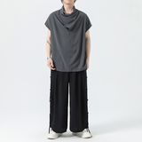 新中式风夏装冰丝薄堆领休闲套装男上衣M150P38裤M161P50，男装休闲套装，钱塘788(原4013)