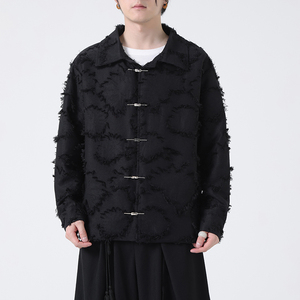 秋季新中式 金属盘扣风流苏休闲夹克外套男女上衣 JK621 P118图片