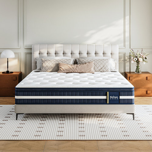 金海马天然乳胶床垫软硬两用弹簧