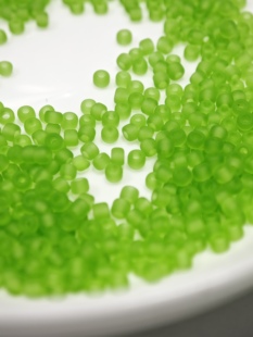 不掉色可水洗日本进口MGB透明磨砂2MM米珠DIY手工串珠玻璃散珠