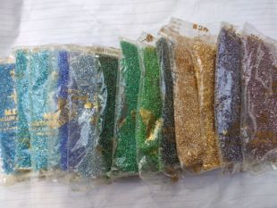 进口MGB3mm灌银米珠DIY服饰串珠手工刺绣饰品