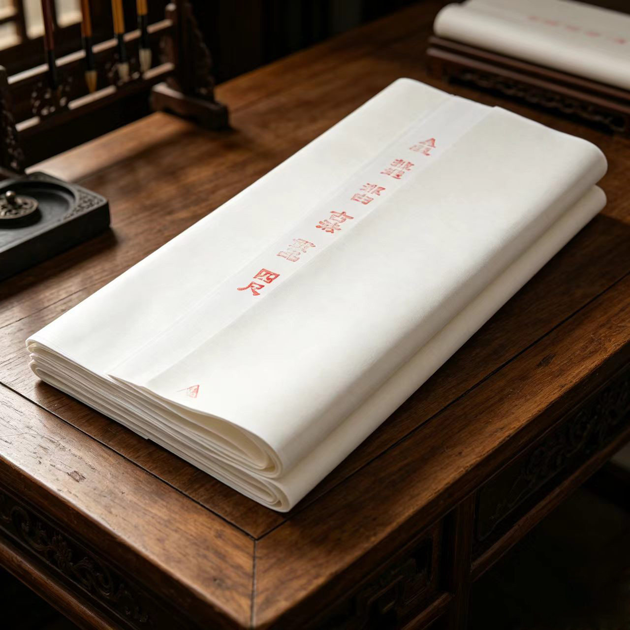 贡宣书画纸白色书法国画水墨山水专用纸张四六尺传统文房四宝 纸