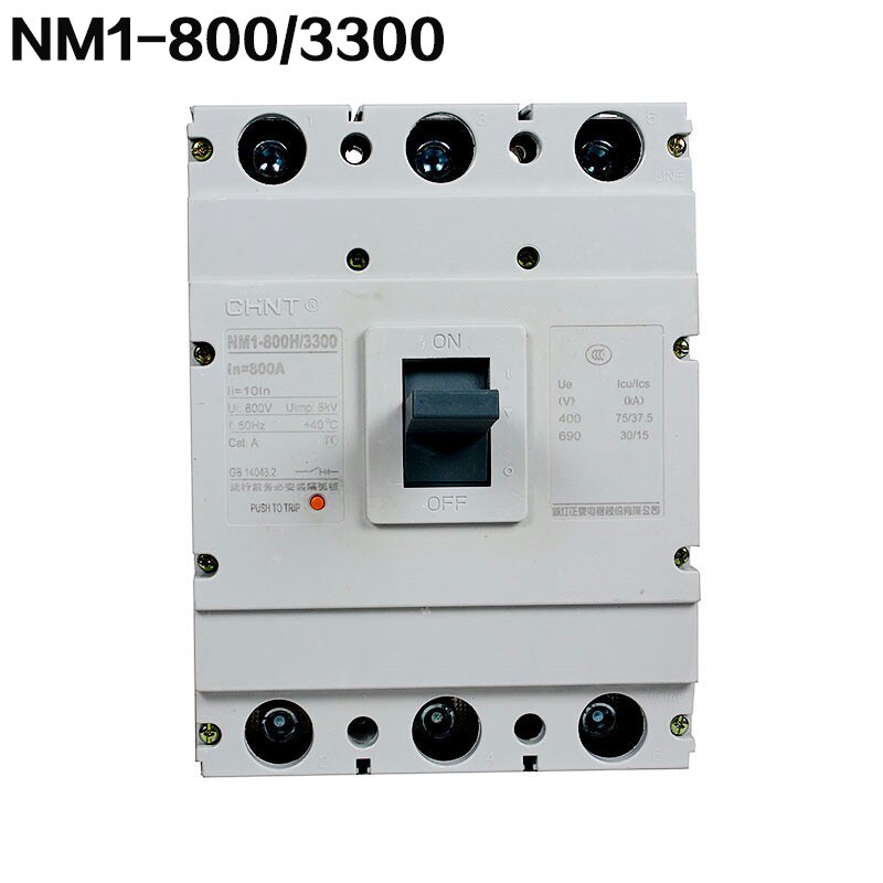 正泰NM1-800H/3300 800A 塑壳断路器 三相保护开关 总开关