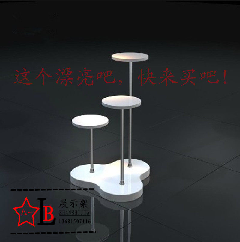 特价包邮橱窗展台服装店展示架鞋店展架包店展示架移动高低流水台