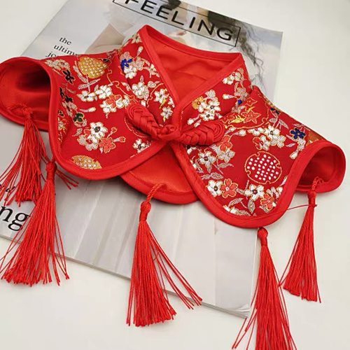 狗狗国潮新年衣服猫咪结婚