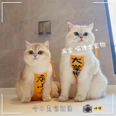 猫咪狗狗店小二宠物打工围裙肚兜