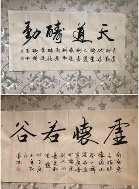 天道酬勤虚怀若谷三尺纯手写书法名家真迹国画字画客厅书房装饰画