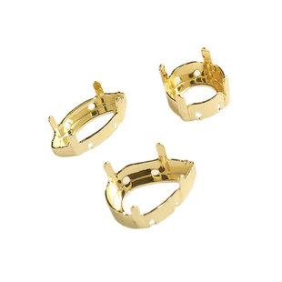 异形钻空托钻台爪台爪托(2枚)铜质品质手工diy钻饰配件饰品材料