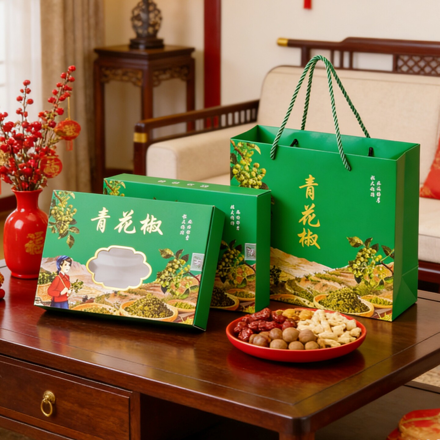 通用UV涂层烫金LOGO印刷礼品盒图片