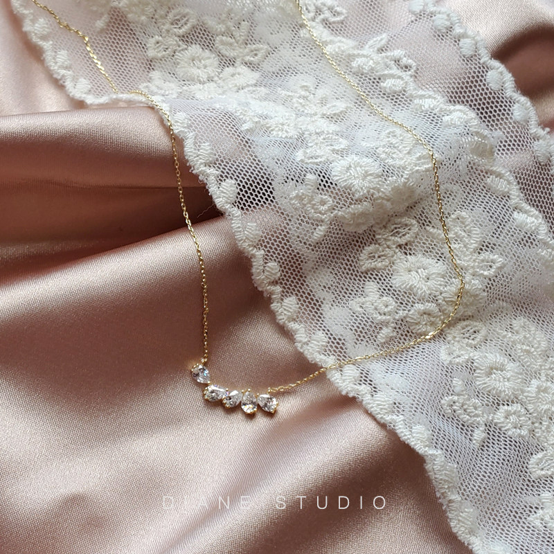 dianestudio项链女潮水滴仙气