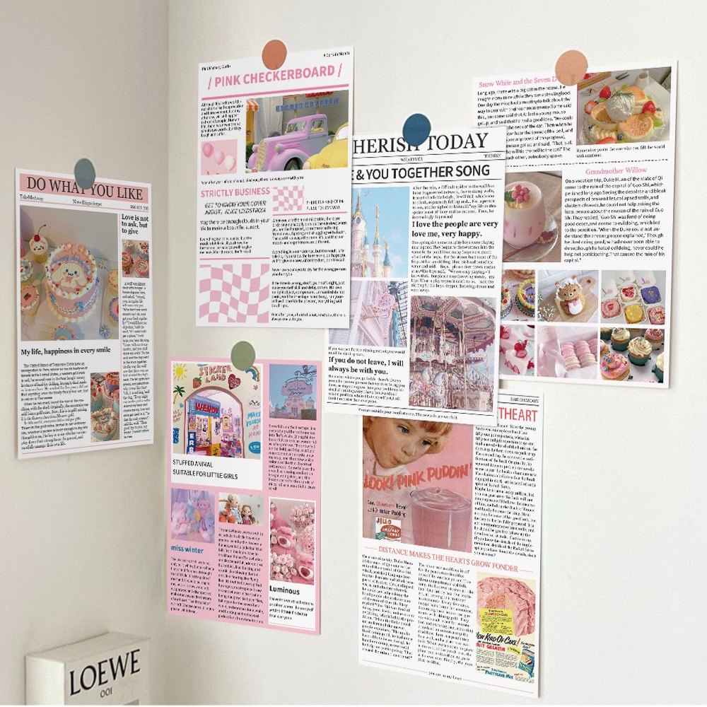 10张ins风美式粉色记忆卡片家居墙面装饰背景拍照手账素材明信片,文具电教/文化用品/商务用品,贴纸/立体贴纸,淘宝优惠券,粉丝福利购,淘宝优惠卷