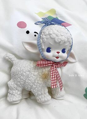胶皮小羊桌面装饰ins风