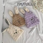 可爱卡通洗发帽子干发巾擦头毛巾学生可爱干发帽浴室吸水速干帽