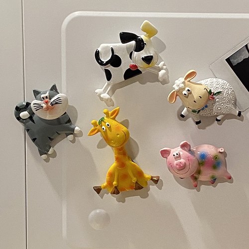 韩国动物摇头冰箱贴磁吸装饰