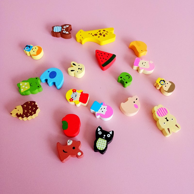 DIY创意家居磁性木质装饰冰箱贴