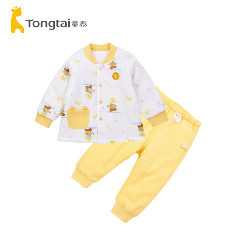 童泰秋冬新品对开3-18个月棉服