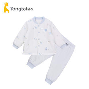 薄棉立领100克棉服套装 童泰秋冬3 24月婴幼儿男女宝宝棉衣棉裤