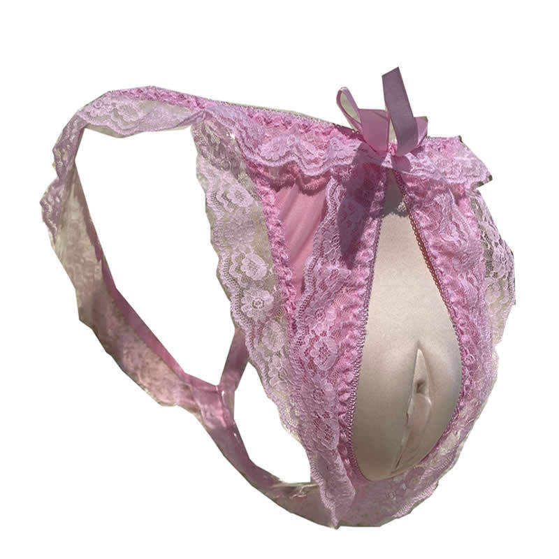 苾美 蕾丝深沟款 透视内裤 CD变装JJ裤 定形护裆底裤 隐藏JJ,女士内衣/男士内衣/家居服,肚兜,淘宝优惠券,粉丝福利购,淘宝优惠卷