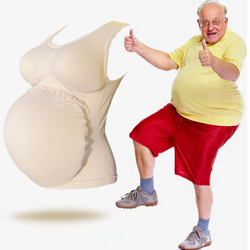 可以填充的背心男士体验孕妇