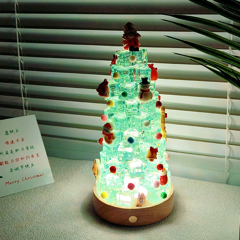 2025新款圣诞树小夜灯diy材料包