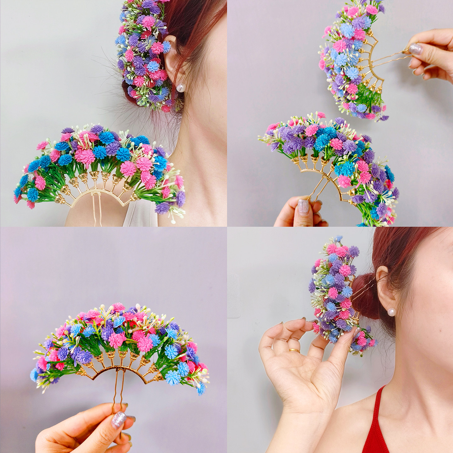 三八妇女节礼物手工diy花束发簪公司沙龙活动送员工女生妈妈实用