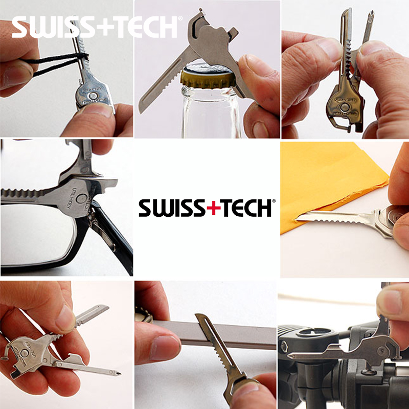 正品瑞士科技Swiss Tech多功能“钥匙”6合1 创意礼物家居用品