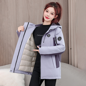 中年妈妈时尚羽绒棉服女