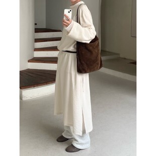 MOIA 韩国品牌 秋冬新款立领褶皱连衣裙