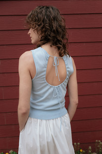 monoha 夏新品 韩国正品代购  女时尚纯白百搭背心吊带