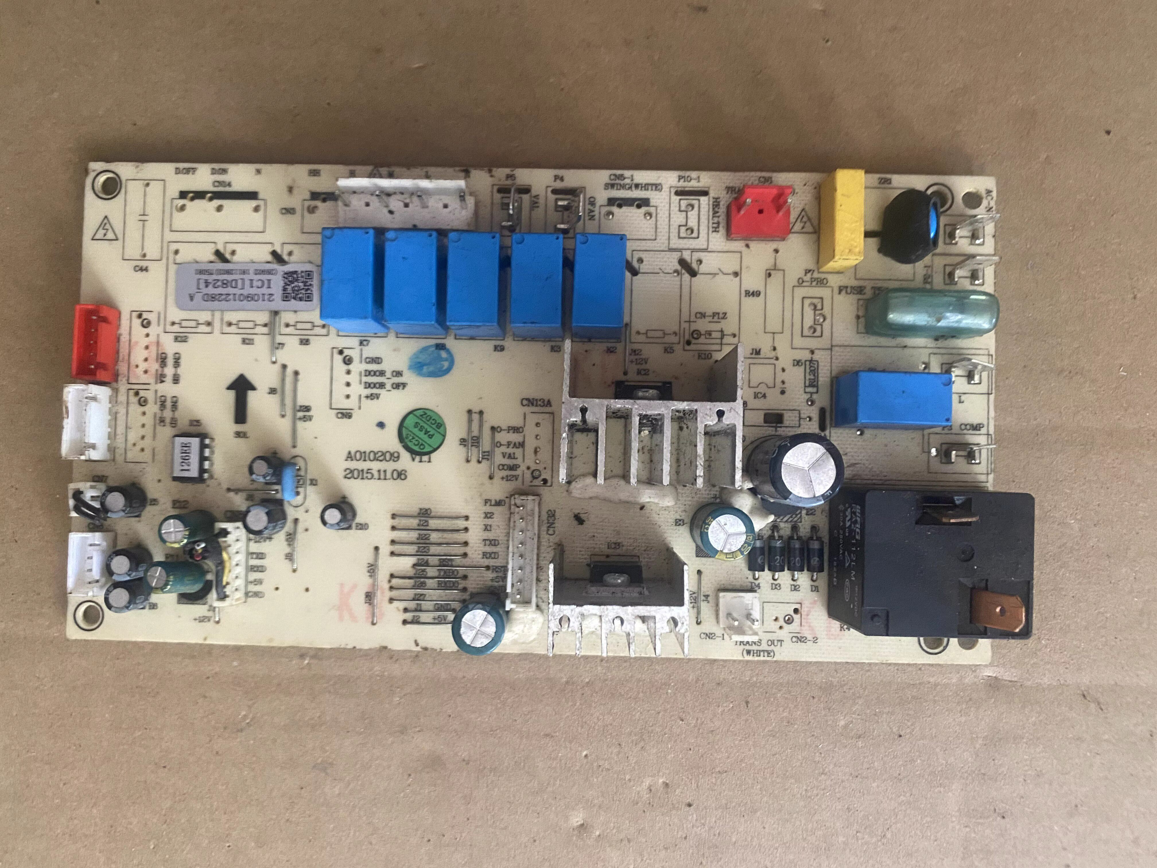 TCL定频空调A010209 V1.1 柜机内机主板电脑板电源 210901228D-A