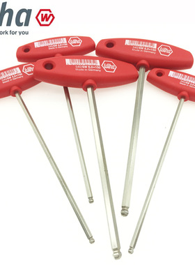 新品德国wiha威汉球头T柄内六角扳手进口T柄螺丝刀540 456810mm