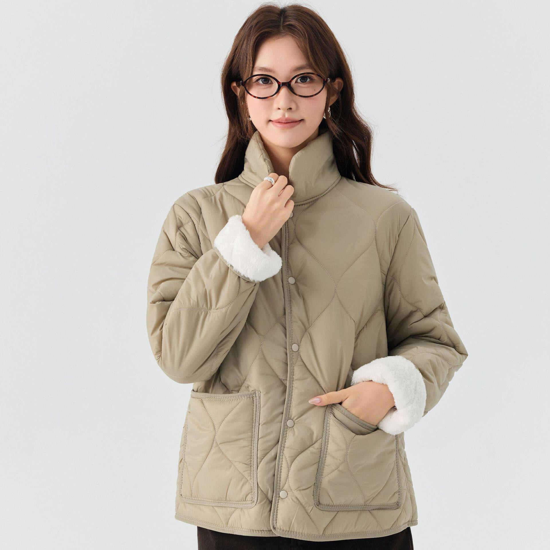 新款批发女士冬季加绒高领棉衣棉服女学生各年龄通用内外可穿2799